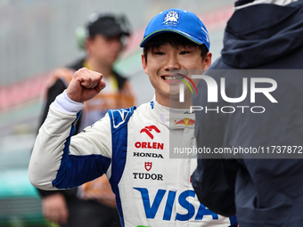 Yuki Tsunoda of Japan drives the (22) Visa Cash app RB VCARB01 Honda RBPT during the Formula 1 Lenovo Grande Premio De Sao Paulo 2024 in Sao...