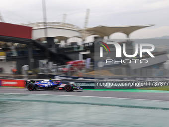 Yuki Tsunoda of Japan drives the (22) Visa Cash app RB VCARB01 Honda RBPT during the Formula 1 Lenovo Grande Premio De Sao Paulo 2024 in Sao...