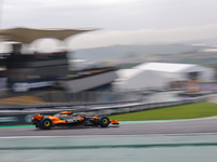 Lando Norris of the UK drives the McLaren F1 Team MCL38 Mercedes during the Formula 1 Lenovo Grande Premio De Sao Paulo 2024 in Sao Paulo, B...