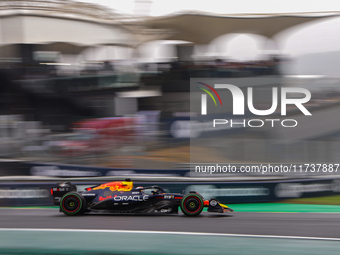 Max Verstappen of the Netherlands drives the Oracle Red Bull Racing RB20 Honda RBPT during the Formula 1 Lenovo Grande Premio De Sao Paulo 2...