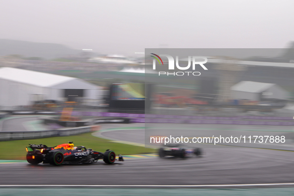 Max Verstappen of the Netherlands drives the Oracle Red Bull Racing RB20 Honda RBPT during the Formula 1 Lenovo Grande Premio De Sao Paulo 2...