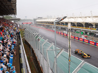 Lando Norris of the UK drives the McLaren F1 Team MCL38 Mercedes during the Formula 1 Lenovo Grande Premio De Sao Paulo 2024 in Sao Paulo, B...