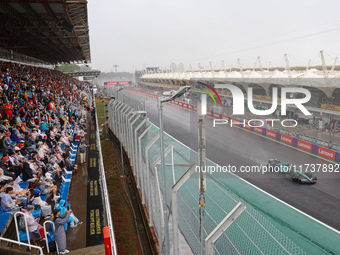 Fernando Alonso of Spain drives the (14) Aston Martin Aramco Cognizant F1 Team AMR24 Mercedes during the Formula 1 Lenovo Grande Premio De S...