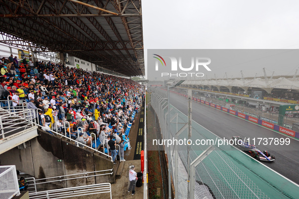 Yuki Tsunoda of Japan drives the (22) Visa Cash app RB VCARB01 Honda RBPT during the Formula 1 Lenovo Grande Premio De Sao Paulo 2024 in Sao...