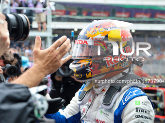 Yuki Tsunoda of Japan drives the (22) Visa Cash app RB VCARB01 Honda RBPT during the Formula 1 Lenovo Grande Premio De Sao Paulo 2024 in Sao...