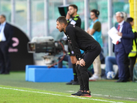 Alessio Dionisi, head coach of Palermo FC, watches the Serie B match between Palermo and Cittadella at the Stadio ''Renzo Barbera'' in Paler...