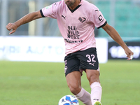 Pietro Ceccaroni of Palermo FC is in action during the Serie B match between Palermo and Cittadella at the Stadio ''Renzo Barbera'' in Paler...