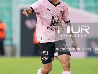 Valerio Verre of Palermo FC is in action during the Serie B match between Palermo and Cittadella at the Stadio ''Renzo Barbera'' in Palermo,...