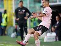 Valerio Verre of Palermo FC is in action during the Serie B match between Palermo and Cittadella at the Stadio ''Renzo Barbera'' in Palermo,...