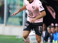 Federico Di Francesco of Palermo FC is in action during the Serie B match between Palermo and Cittadella at the Stadio ''Renzo Barbera'' in...