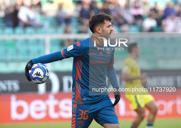 Elhan Kastrati of AS Cittadella is in action during the Serie B match between Palermo and Cittadella at the Stadio ''Renzo Barbera'' in Pale...