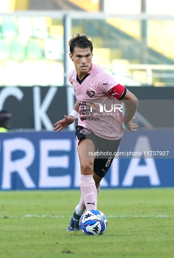 Jacopo Segre of Palermo FC plays during the Serie B match between Palermo and Cittadella at the Stadio ''Renzo Barbera'' in Palermo, Italy,...