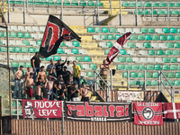 Supporters of As Cittadella attend the Serie B match between Palermo and Cittadella at the Stadio ''Renzo Barbera'' in Palermo, Italy, on No...