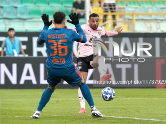 Roberto Insigne of Palermo FC is in action during the Serie B match between Palermo and Cittadella at the Stadio ''Renzo Barbera'' in Palerm...