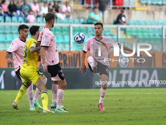 Valerio Verre of Palermo FC is in action during the Serie B match between Palermo and Cittadella at the Stadio ''Renzo Barbera'' in Palermo,...