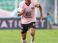 Pietro Ceccaroni of Palermo FC is in action during the Serie B match between Palermo and Cittadella at the Stadio ''Renzo Barbera'' in Paler...