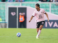 Pietro Ceccaroni of Palermo FC is in action during the Serie B match between Palermo and Cittadella at the Stadio ''Renzo Barbera'' in Paler...