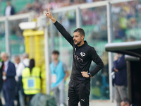 Alessio Dionisi, head coach of Palermo FC, watches the Serie B match between Palermo and Cittadella at the Stadio ''Renzo Barbera'' in Paler...