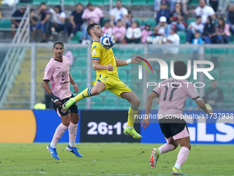 Luca Pandolfi of As Cittadella plays during the Serie B match between Palermo and Cittadella at the Stadio ''Renzo Barbera'' in Palermo, Ita...