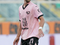 Jeremy Le Douaron of Palermo FC plays during the Serie B match between Palermo and Cittadella at the Stadio ''Renzo Barbera'' in Palermo, It...