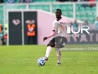 Claudio Gomes of Palermo FC plays during the Serie B match between Palermo and Cittadella at the Stadio ''Renzo Barbera'' in Palermo, Italy,...