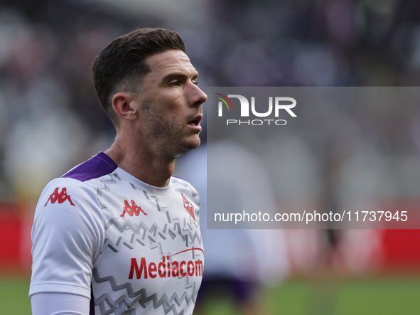 Robin Gosens participates in the Serie A 2024-2025 match between Torino and Fiorentina in Torino, Italy, on November 3, 2024. 