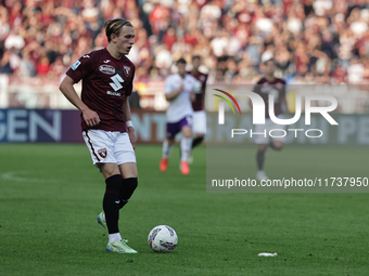 Marcus Pedersen participates in the Serie A 2024-2025 match between Torino and Fiorentina in Torino, Italy, on November 3, 2024. (