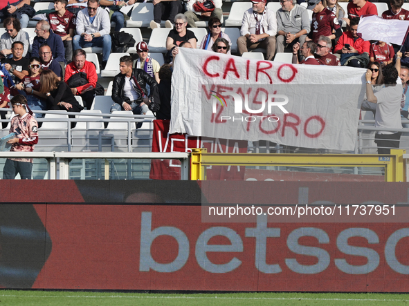 The public attends the Serie A 2024-2025 match between Torino and Fiorentina in Torino, Italy, on November 3, 2024. 