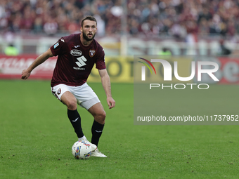 Sebastian Walukiewicz participates in the Serie A 2024-2025 match between Torino and Fiorentina in Torino, Italy, on November 3, 2024. (