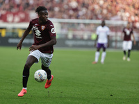 Alieu Njie participates in the Serie A 2024-2025 match between Torino and Fiorentina in Torino, Italy, on November 3, 2024 (