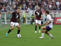 Nikola Vlasic participates in the Serie A 2024-2025 match between Torino and Fiorentina in Torino, Italy, on November 3, 2024. (