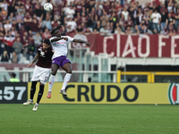 Moise Kean participates in the Serie A 2024-2025 match between Torino and Fiorentina in Torino, Italy, on November 3, 2024. (