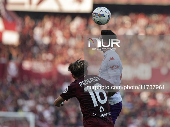 Robin Gosens participates in the Serie A 2024-2025 match between Torino and Fiorentina in Torino, Italy, on November 3, 2024. 