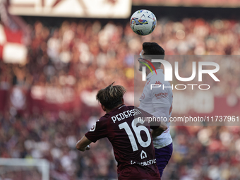 Robin Gosens participates in the Serie A 2024-2025 match between Torino and Fiorentina in Torino, Italy, on November 3, 2024. (