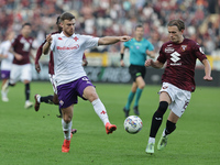 Lucas Beltran participates in the Serie A 2024-2025 match between Torino and Fiorentina in Torino, Italy, on November 3, 2024. (