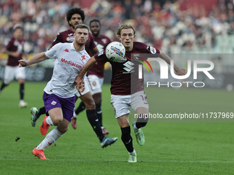 Marcus Pedersen participates in the Serie A 2024-2025 match between Torino and Fiorentina in Torino, Italy, on November 3, 2024. (