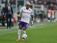 Dodo plays during the Serie A 2024-2025 match between Torino and Fiorentina in Torino, Italy, on November 3, 2024. (