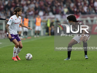 Andrea Colpani participates in the Serie A 2024-2025 match between Torino and Fiorentina in Torino, Italy, on November 3, 2024. (