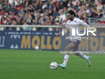 Yacine Adli participates in the Serie A 2024-2025 match between Torino and Fiorentina in Torino, Italy, on November 3, 2024. (