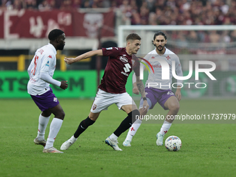 Ivan Ili? participates in the Serie A 2024-2025 match between Torino and Fiorentina in Torino, Italy, on November 3, 2024. (