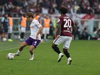 Edoardo Bove participates in the Serie A 2024-2025 match between Torino and Fiorentina in Torino, Italy, on November 3, 2024. (