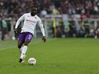 Jonathan Ikone participates in the Serie A 2024-2025 match between Torino and Fiorentina in Torino, Italy, on November 3, 2024. (