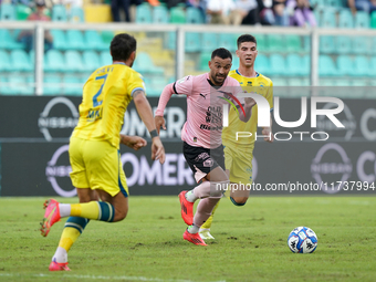 Jeremy Le Douaron of Palermo FC plays during the Serie B match between Palermo and Cittadella at the Stadio ''Renzo Barbera'' in Palermo, It...