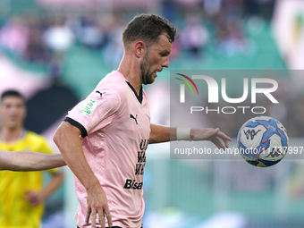 Jeremy Le Douaron of Palermo FC plays during the Serie B match between Palermo and Cittadella at the Stadio ''Renzo Barbera'' in Palermo, It...