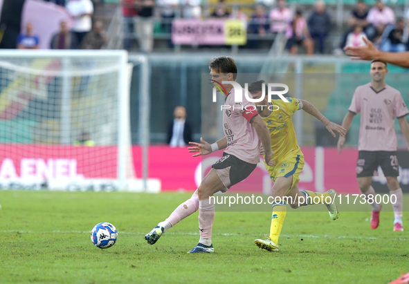 Jacopo Segre of Palermo FC plays during the Serie B match between Palermo and Cittadella at the Stadio ''Renzo Barbera'' in Palermo, Italy,...