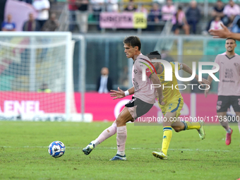 Jacopo Segre of Palermo FC plays during the Serie B match between Palermo and Cittadella at the Stadio ''Renzo Barbera'' in Palermo, Italy,...