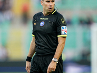 Referee Francesco Fourneau officiates the Serie B match between Palermo and Cittadella at the Stadio ''Renzo Barbera'' in Palermo, Italy, on...