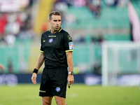 Referee Francesco Fourneau officiates the Serie B match between Palermo and Cittadella at the Stadio ''Renzo Barbera'' in Palermo, Italy, on...