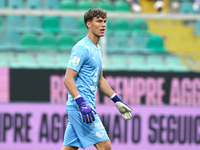 Sebastiano Desplanches of Palermo FC is in action during the Serie B match between Palermo and Cittadella at the Stadio ''Renzo Barbera'' in...