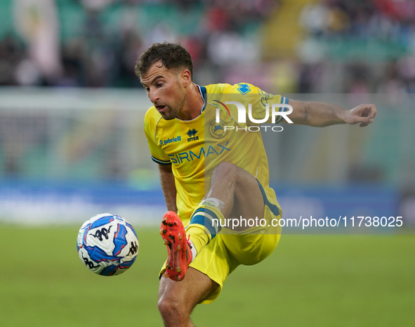 Andrea Magrassi of As Cittadella is in action during the Serie B match between Palermo and Cittadella at the Stadio Renzo Barbera in Palermo...